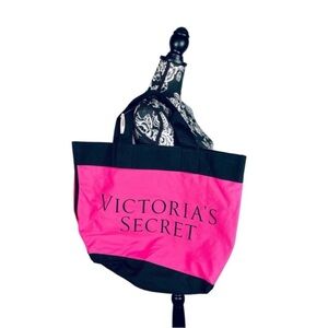 NWT VS black/red/pink large limited edition canvas tote size XL